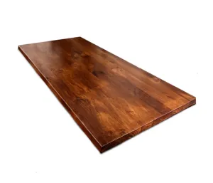 2" DIY Wood Table Top - Walnut Color, Solid Wood