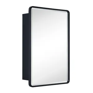 Black Friday Sale Eldee Surface Mount Rectangular Metal Framed Bathroom Medicine Cabinet with Mirror