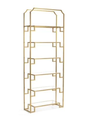 Hampton Brass Shelf Unit