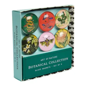 Insight Editions Glass Magnet Set - Art of Nature: Botanical