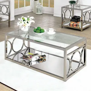 RYLEE Chrome Coffee Table, Chrome